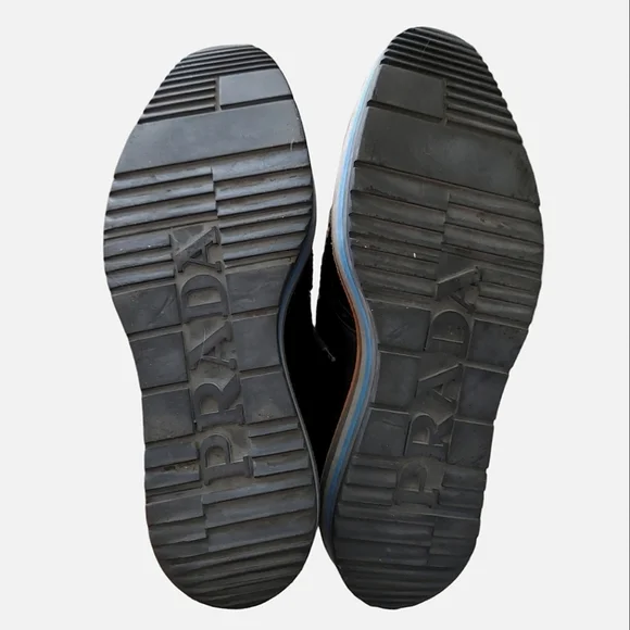 Prada Black Classic Leather Lace Up Laced Formal Shoes Derby - Picture 5 of 16